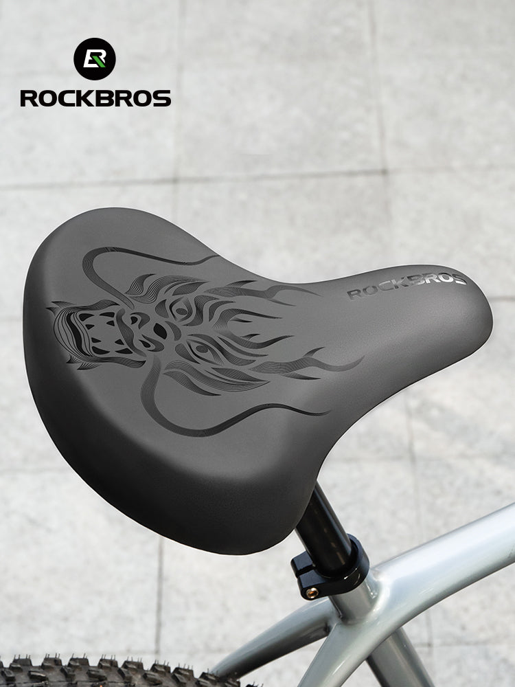 ROCKBROS Comfort Shock Absorption Bike Saddle Soft Wide Seat for Men Women