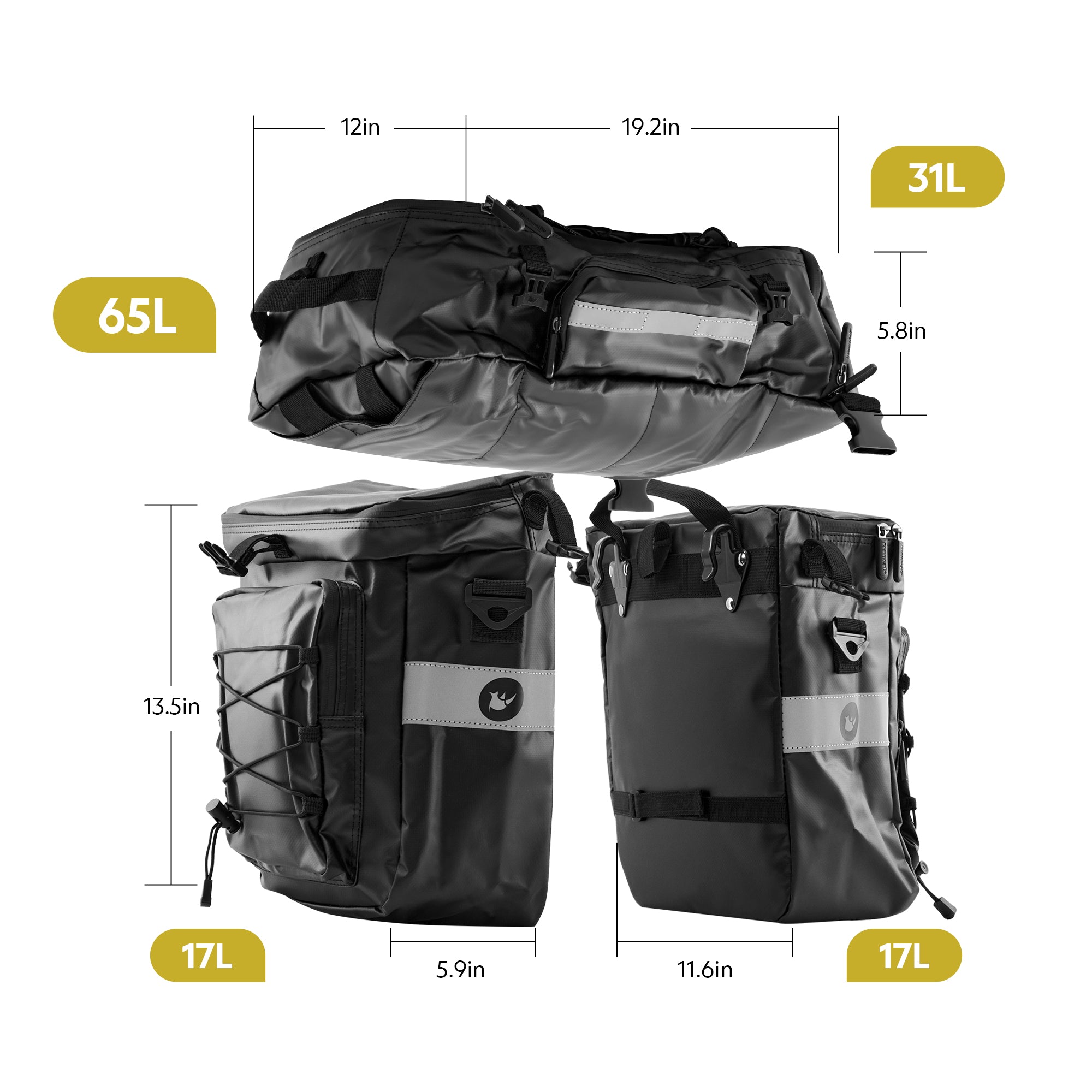 3-in-1 Multifunctional eBike Rear Bag