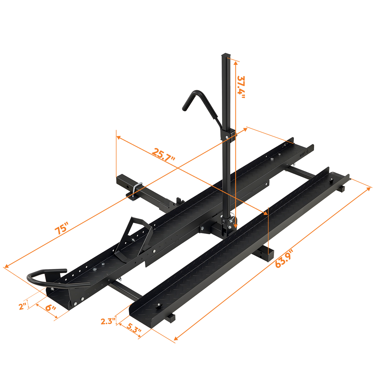 Birch 2" Hitch eBike Rack with Ramp