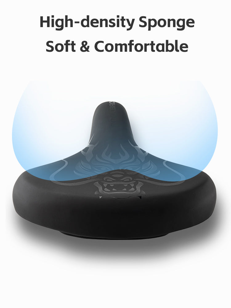ROCKBROS Comfort Shock Absorption Bike Saddle Soft Wide Seat for Men Women