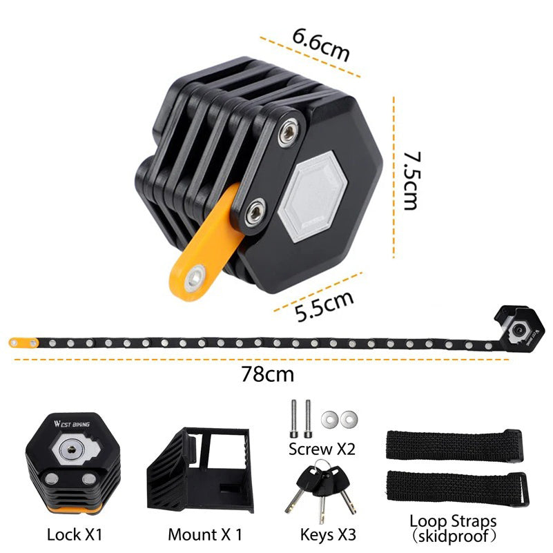 Bicycle Key Folding Lock