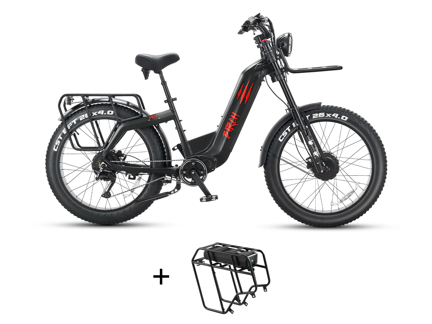 Birch Grolar AWD Rear Rack eBike Battery Pack Set