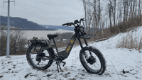 Riding a Fat Tire Ebike in Deep Snow