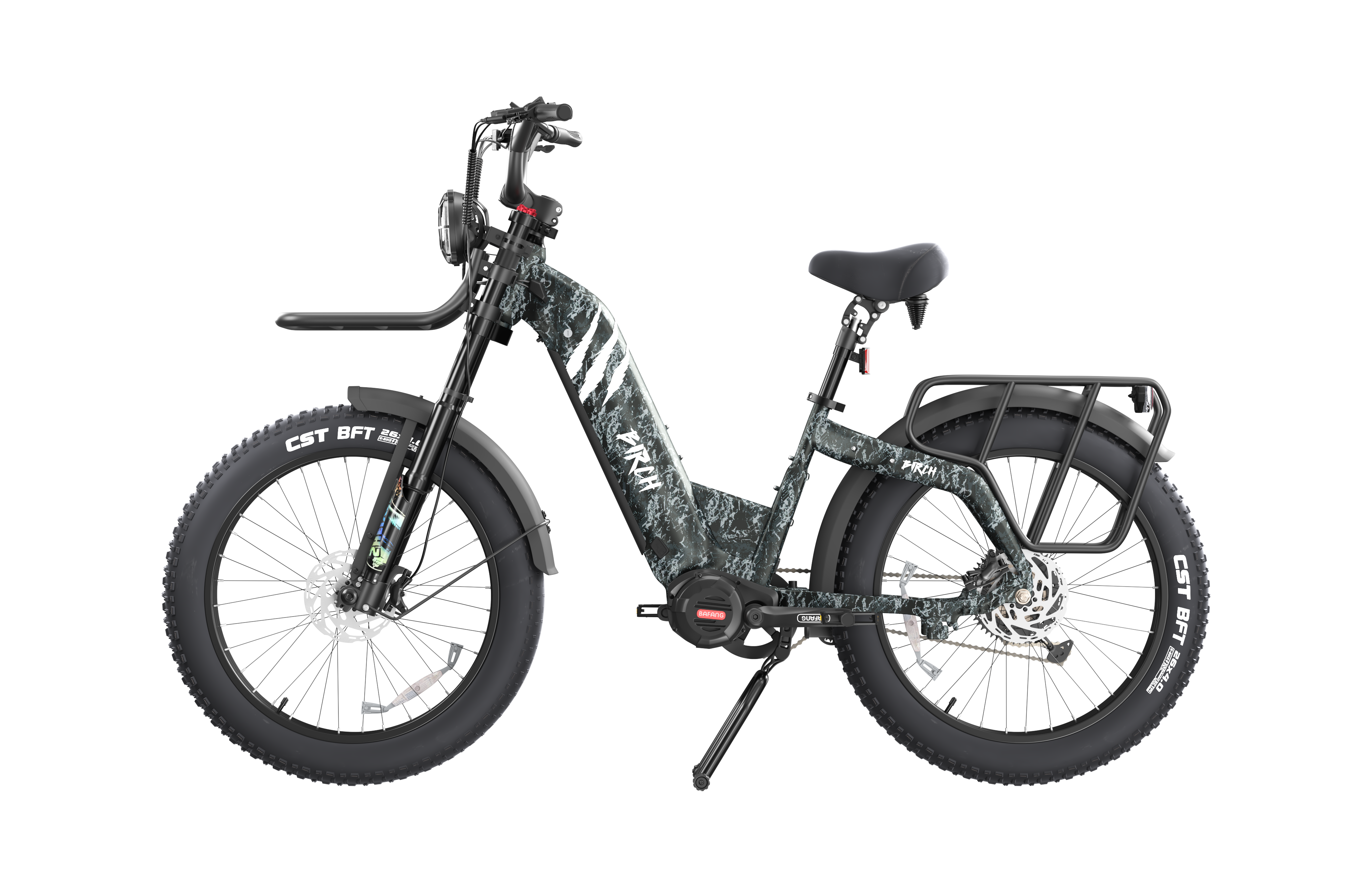 electric drive for bicycle Birch Direwolf 400lb Payload Mid Drive Fat Tire Ebike