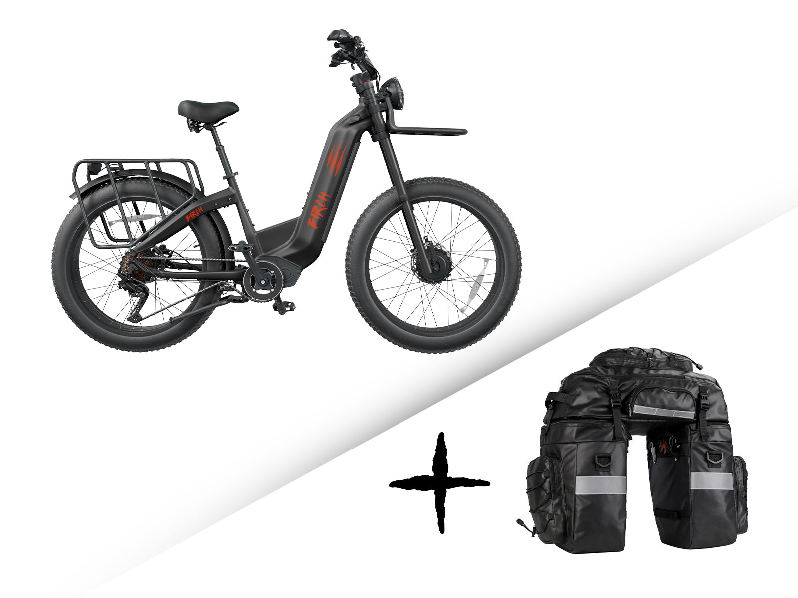 Birch Grolar AWD 750W Dual Motor Hunting Electric Fat Tire Bike 2 Year Warranty