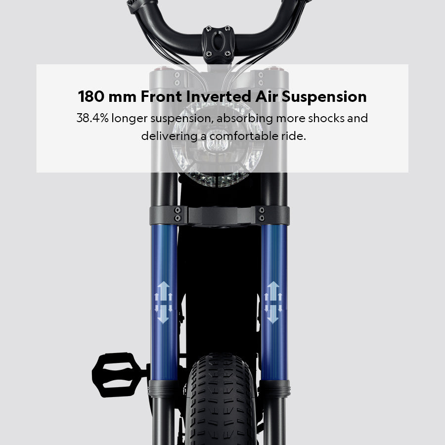 180 mm front inverted air suspension