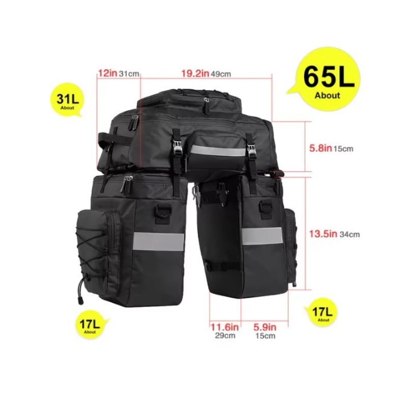 Birch Grolar 3-in-1 Multifunctional eBike Rear Bag