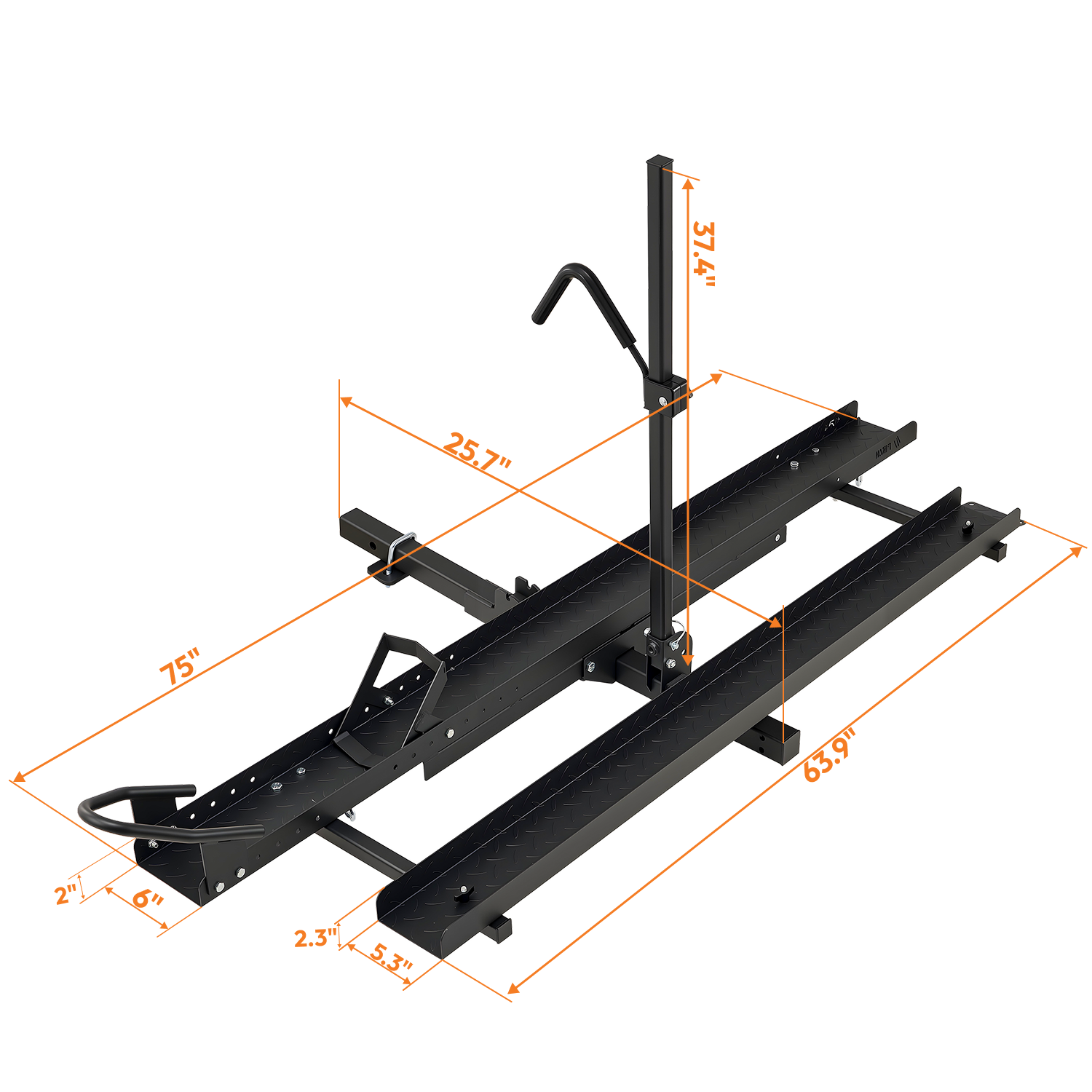 Birch 2" Hitch eBike Rack with Ramp