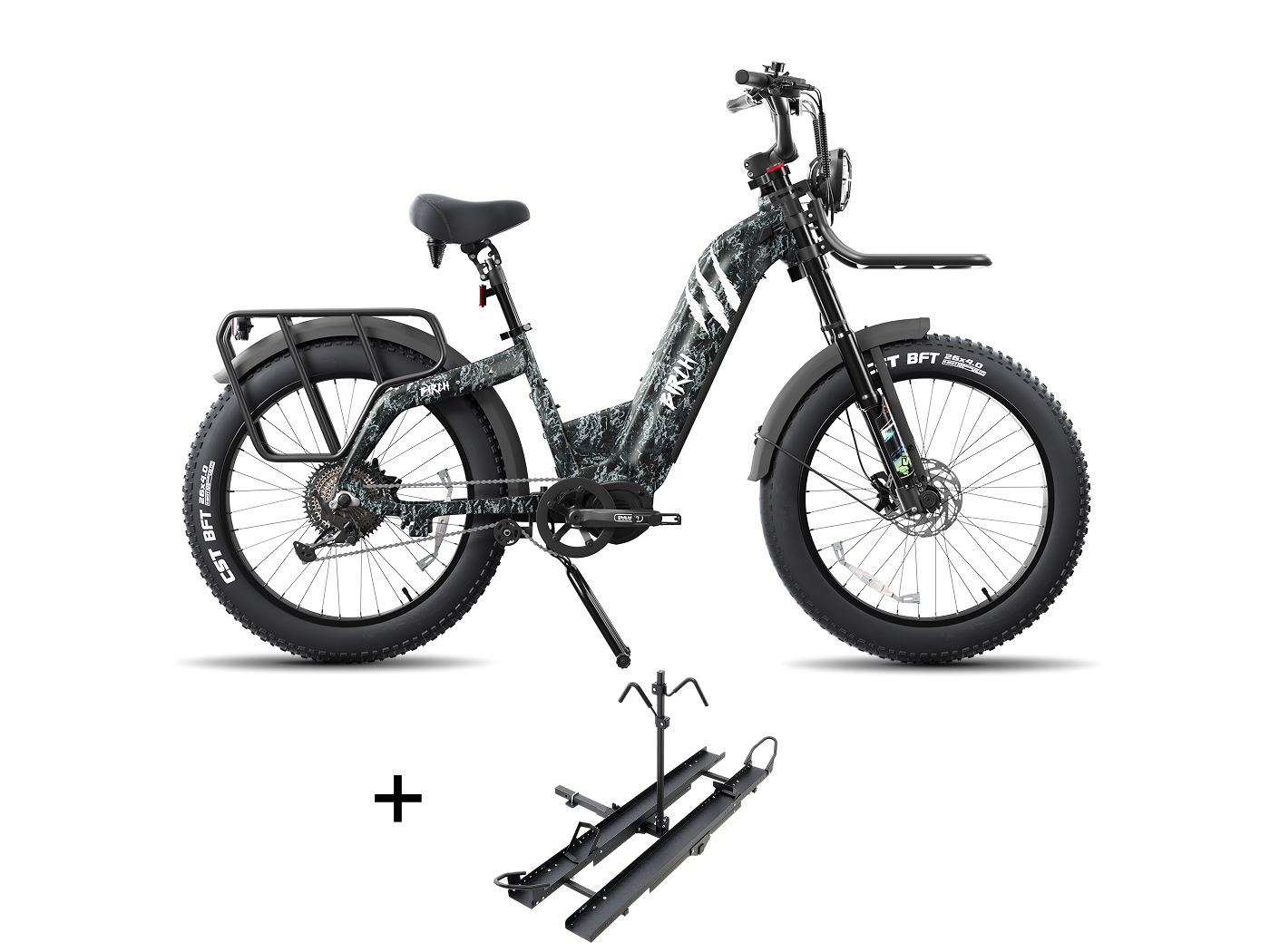 Birch Direwolf Mid-Drive Hunting eBike Rack Set