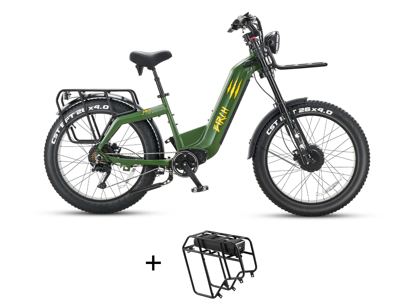 elektrofahrrad set Birch Hunters Birch Grolar AWD Hunting Electric Fat Tire Bike