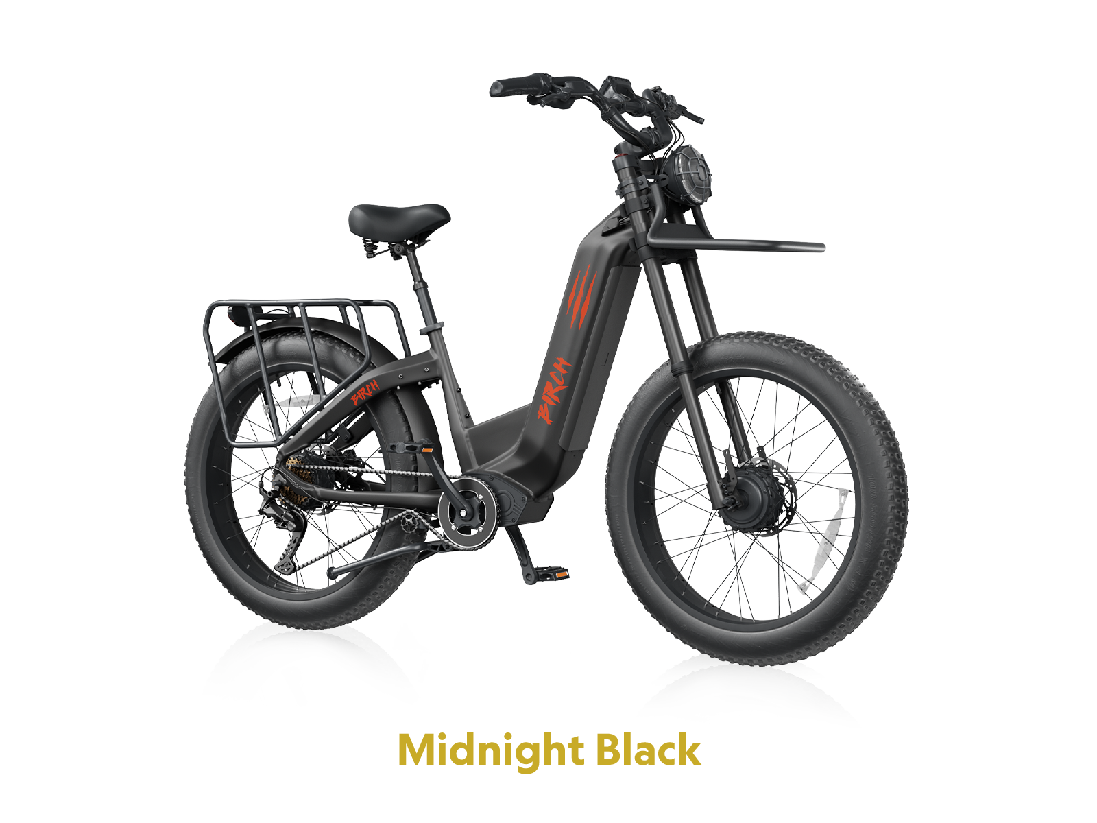 Midnight black hunting bike